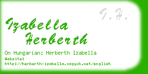 izabella herberth business card